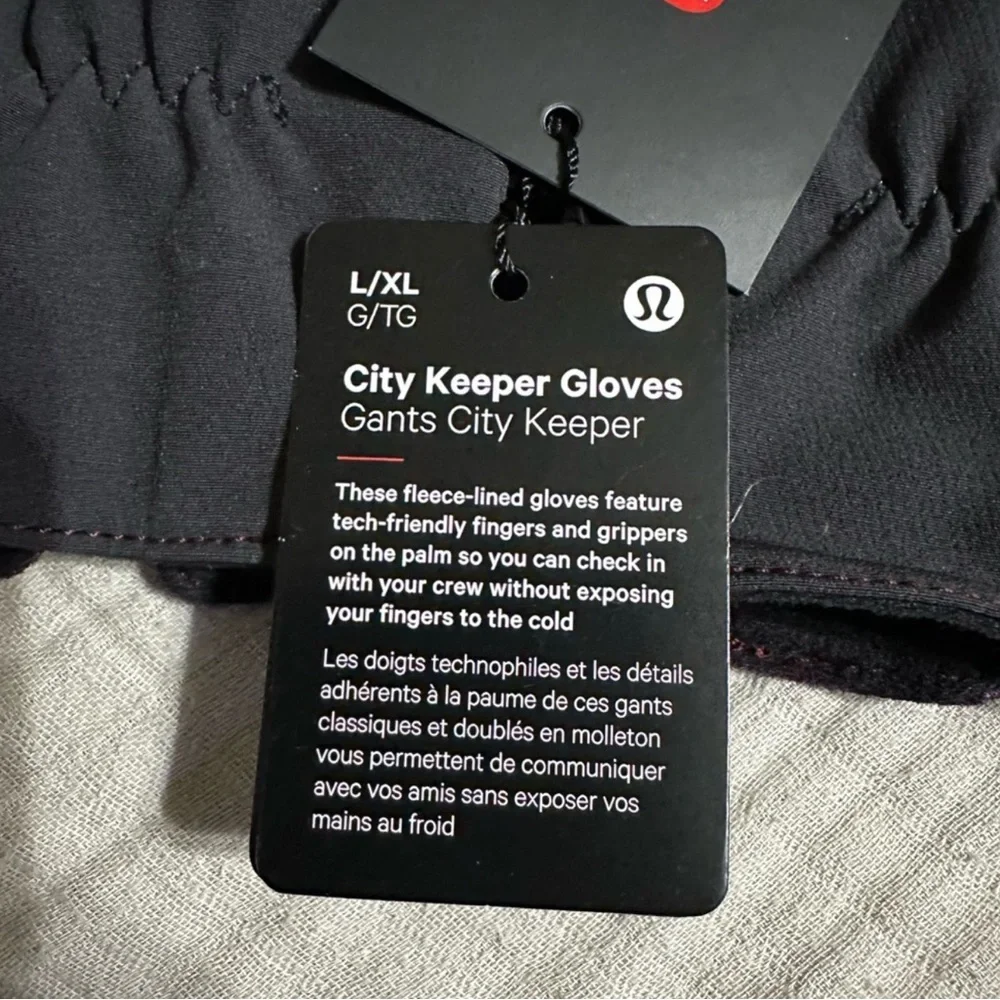 NWT Lululemon City Keeper Gloves Size L/XL